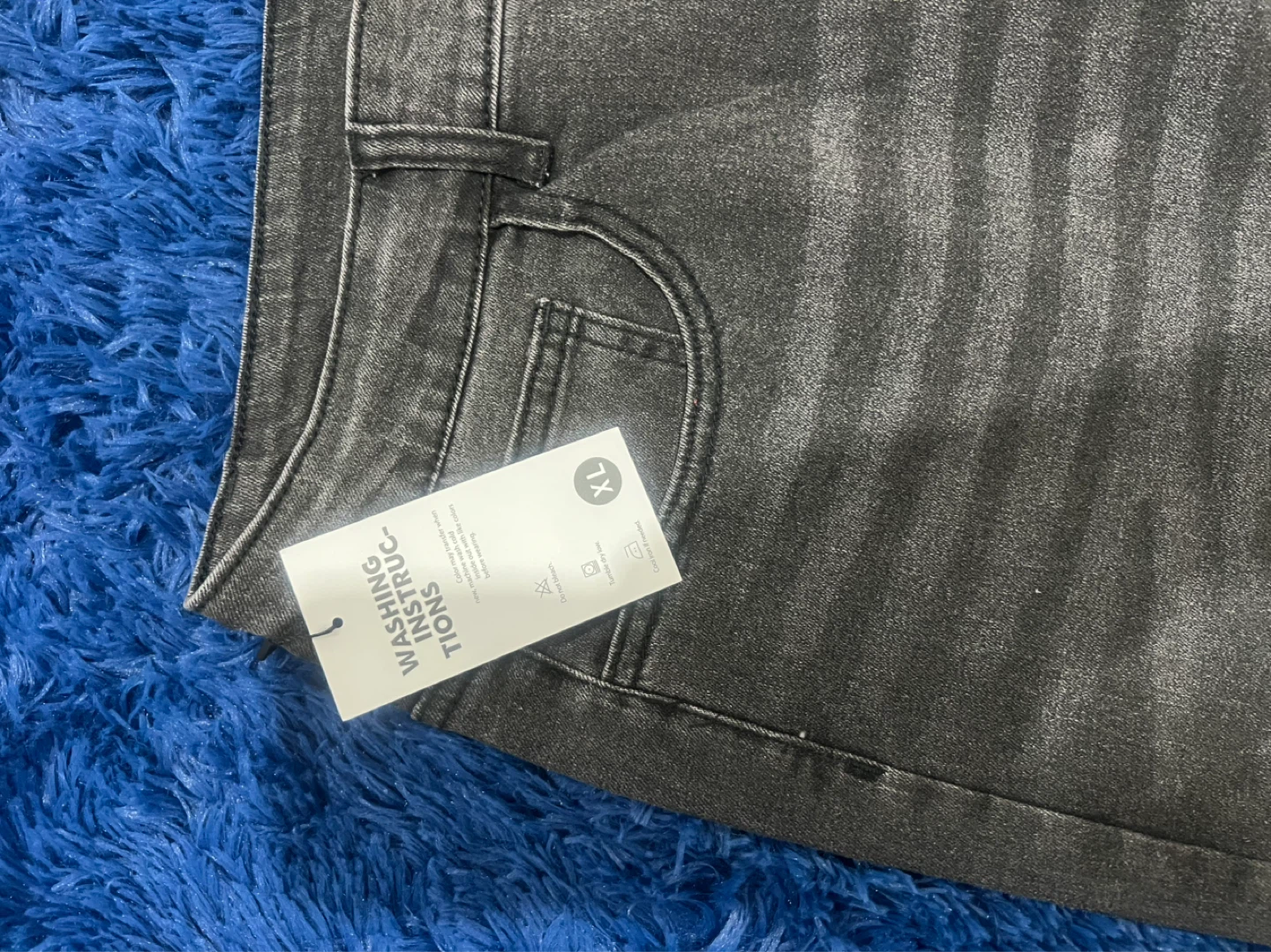 Grey Wide Leg Jeans - Size XL - photo 3