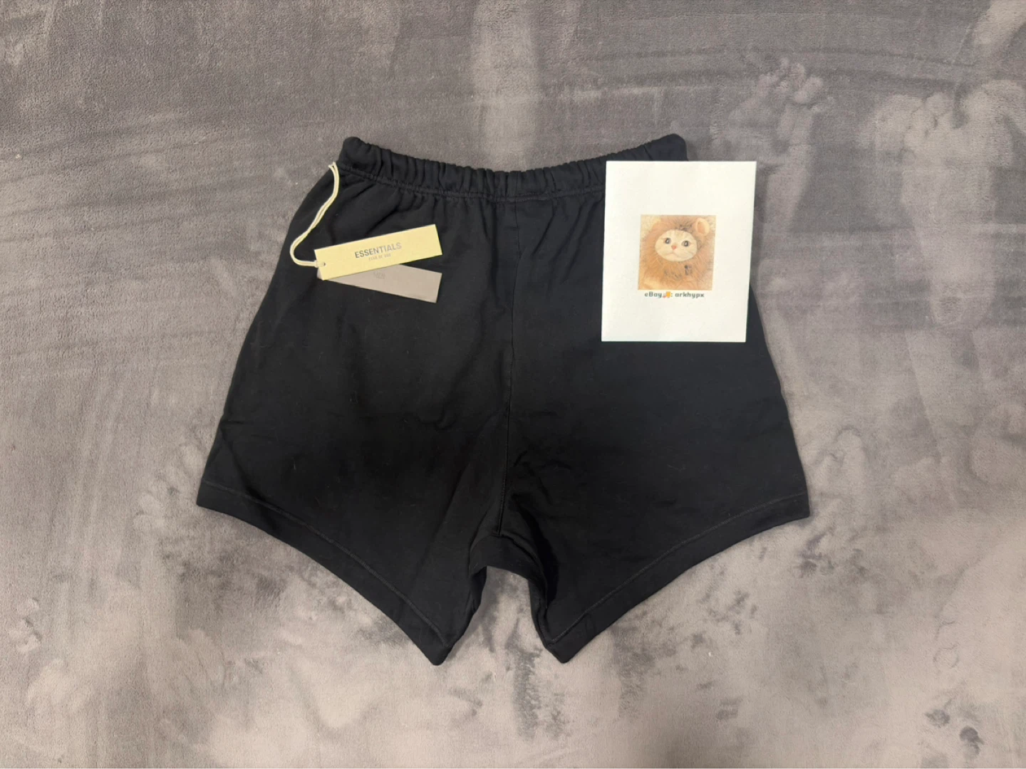 Fear of God Essentials Jet Black Shorts NEW WITH TAGS size S - photo 2