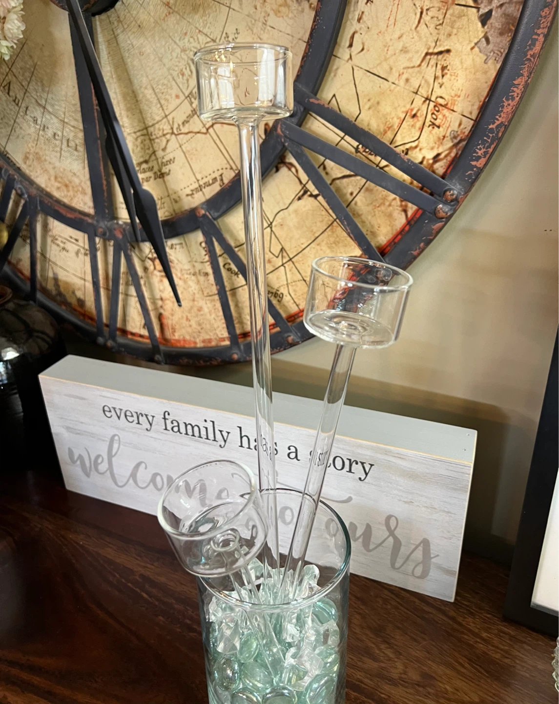 Glass Bud Vases or Tea light Holders Set - photo 3