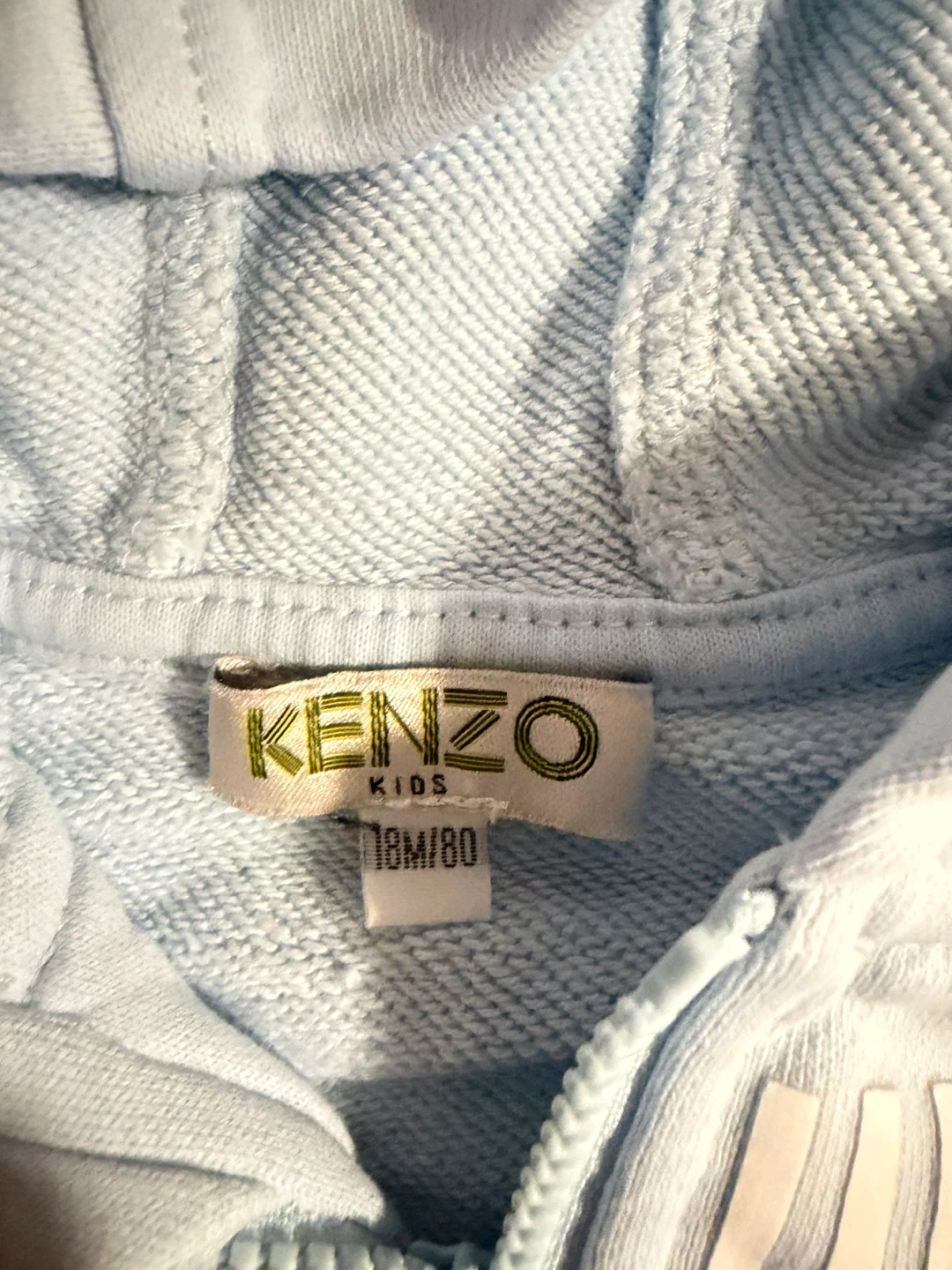 Kenzo Kids Light Blue Logo Hoodie & Shorts Set - 18M/80 - photo 2