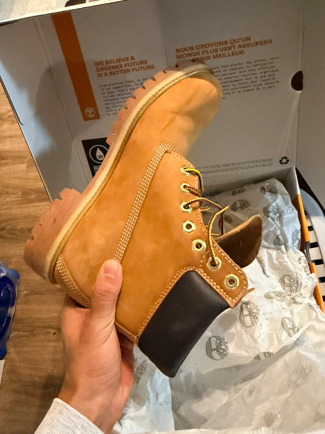 Timberland Premium 6" Waterproof Boot Wheat Nubuck - photo 2
