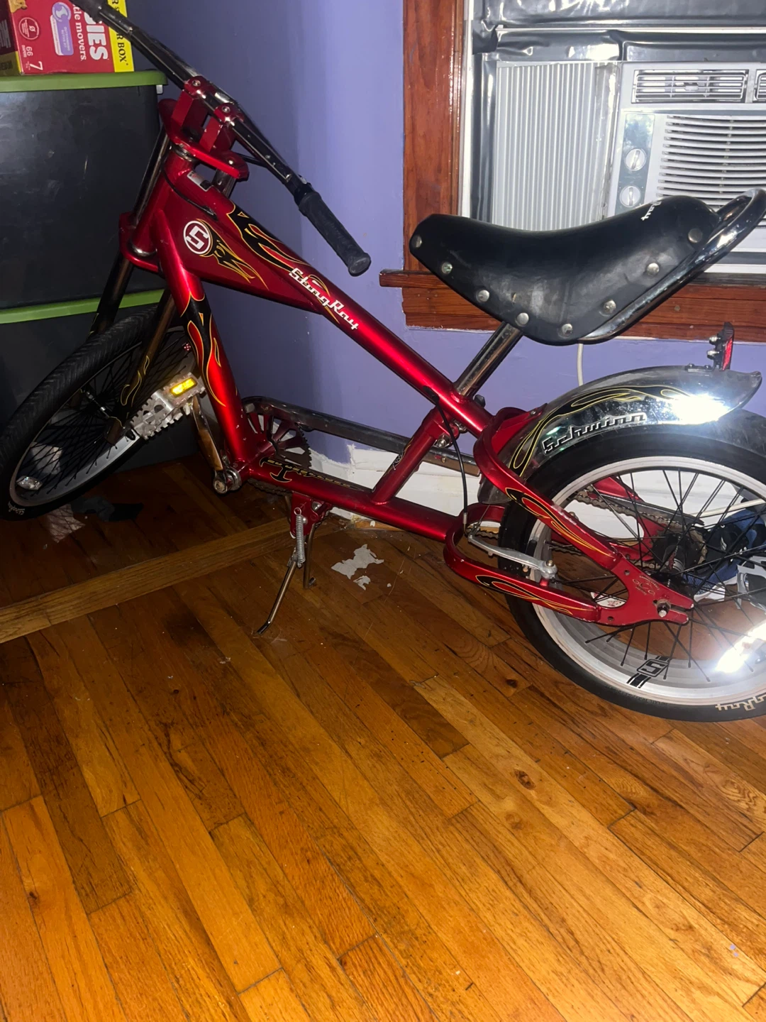 Red Schwinn Chopper Bicycle