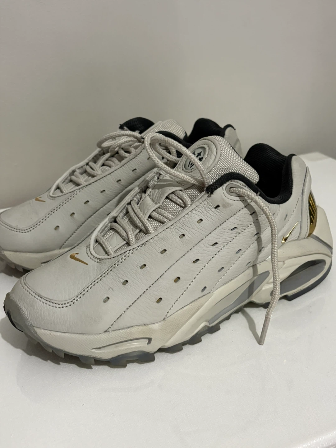 Nike Nocta Hot Steppa white gold drake us4 shoes creps sneakers - photo 4