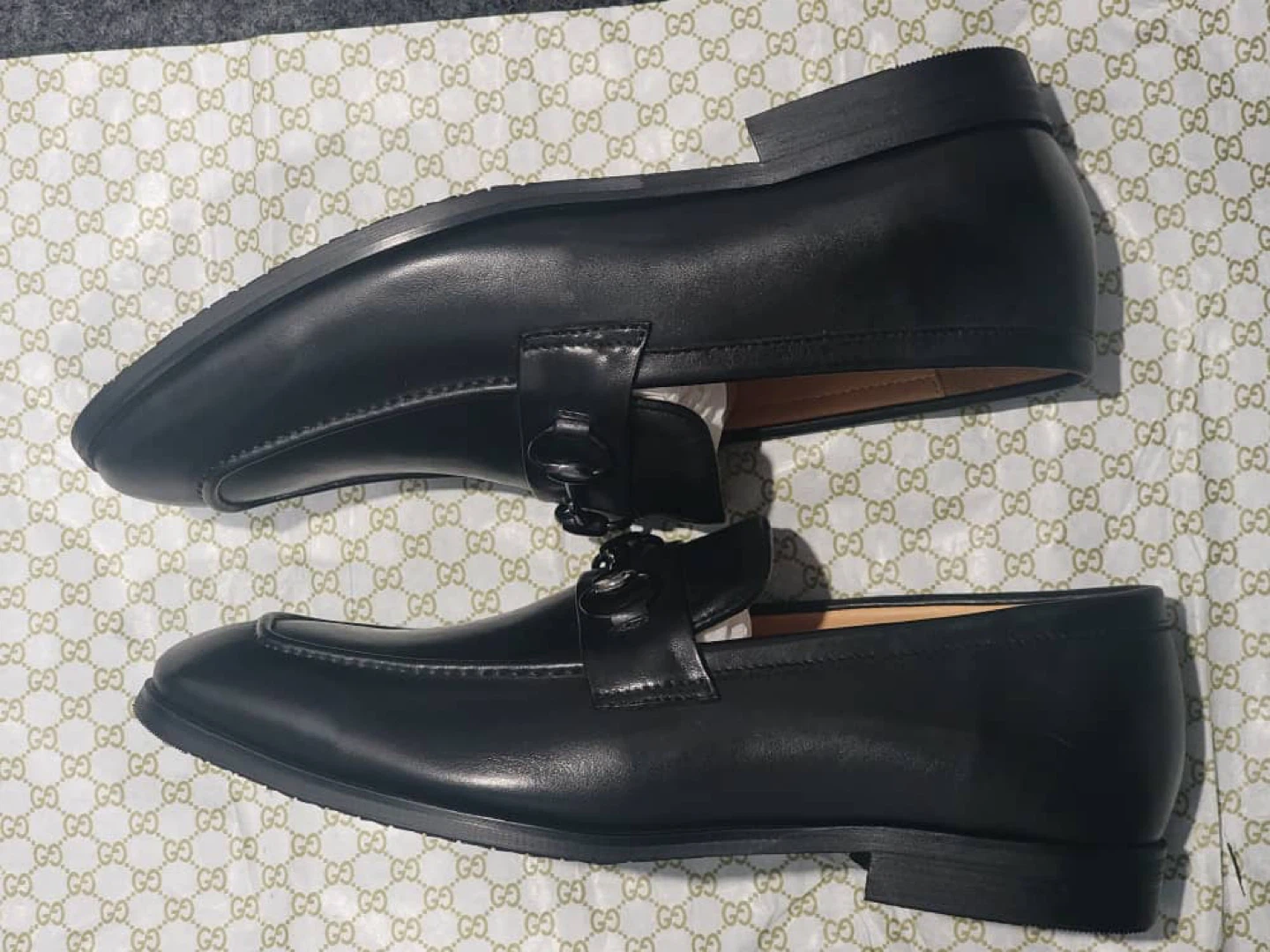 Gucci Black Leather Loafers with Horsebit - Size 43 (US 9.5) - photo 2