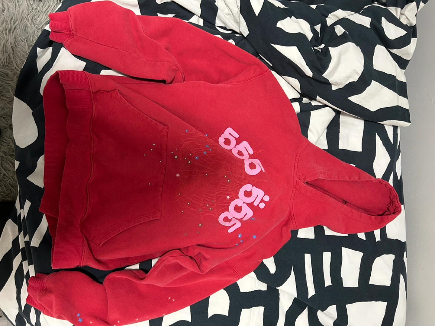 Red spider hoodie medium