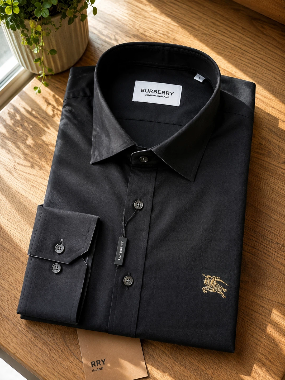Burberry London England Black Dress Shirt - photo 2