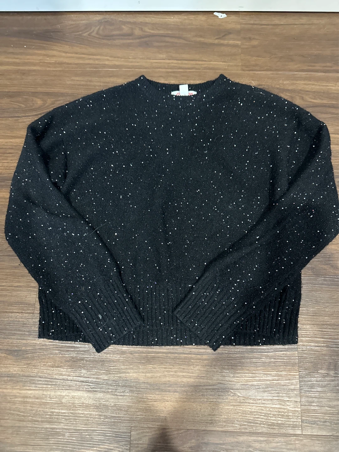 Two Women's Sweaters - Black Sparkle & Pink V-Neck - photo 2