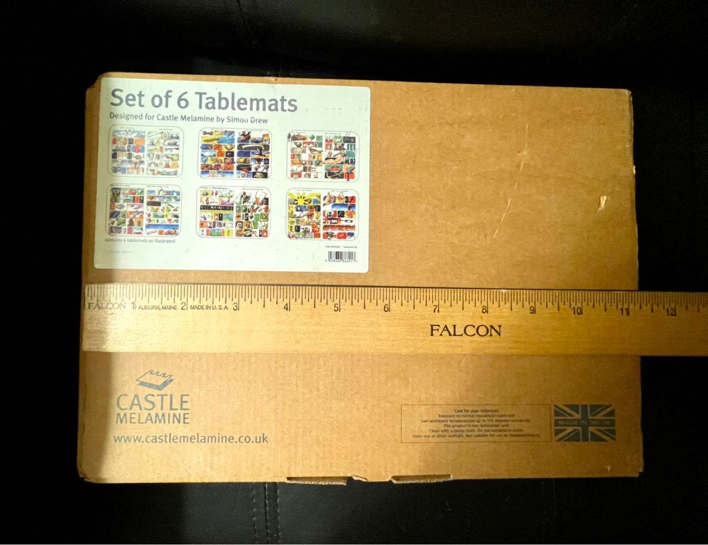 NEW Set of 6 Tablemats by Castle Melamine - Simon Drew Designs - photo 3