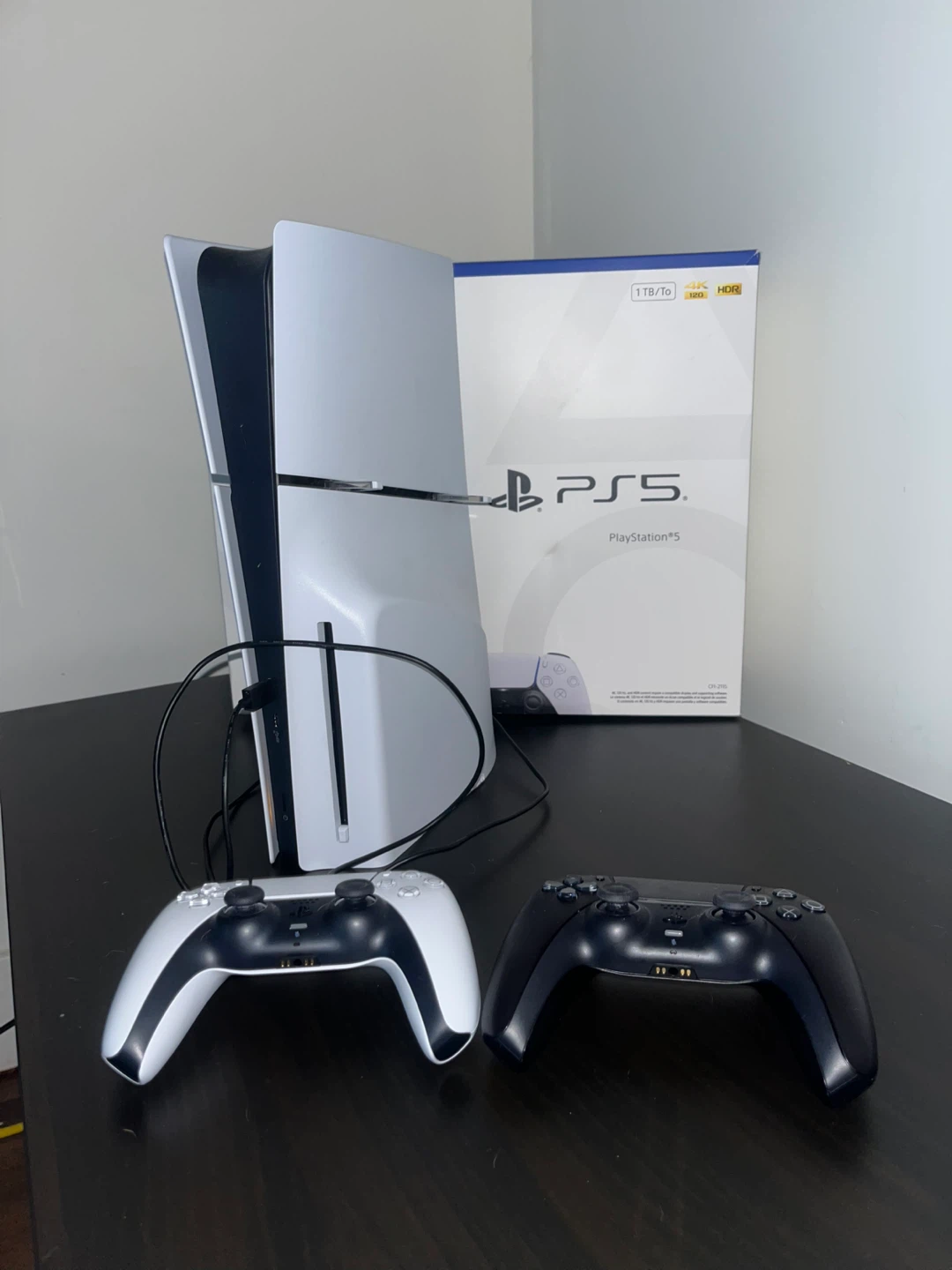 Ps5 Console with 2 Controllers and Box