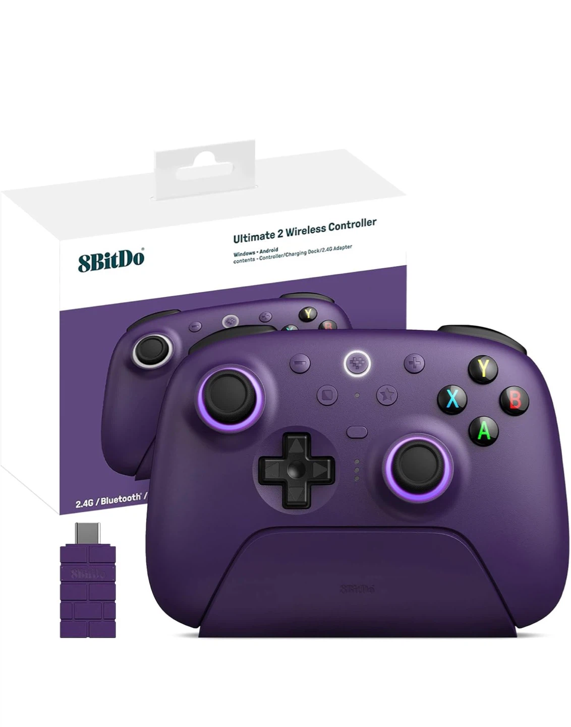 8BitDo Ultimate 2 Wireless Controller - Purple