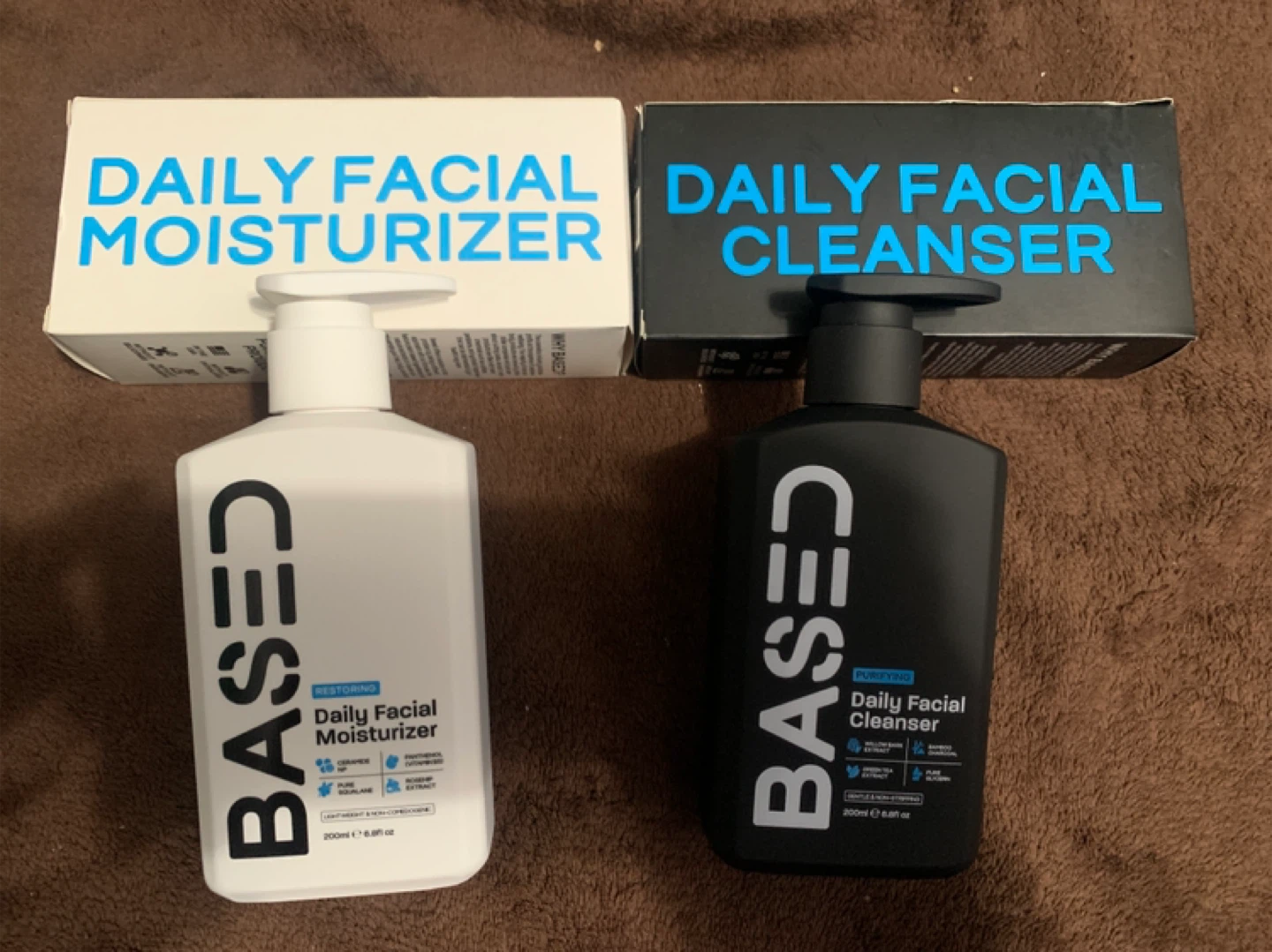 New BASED Facial Cleanser And Facial Moisturizer