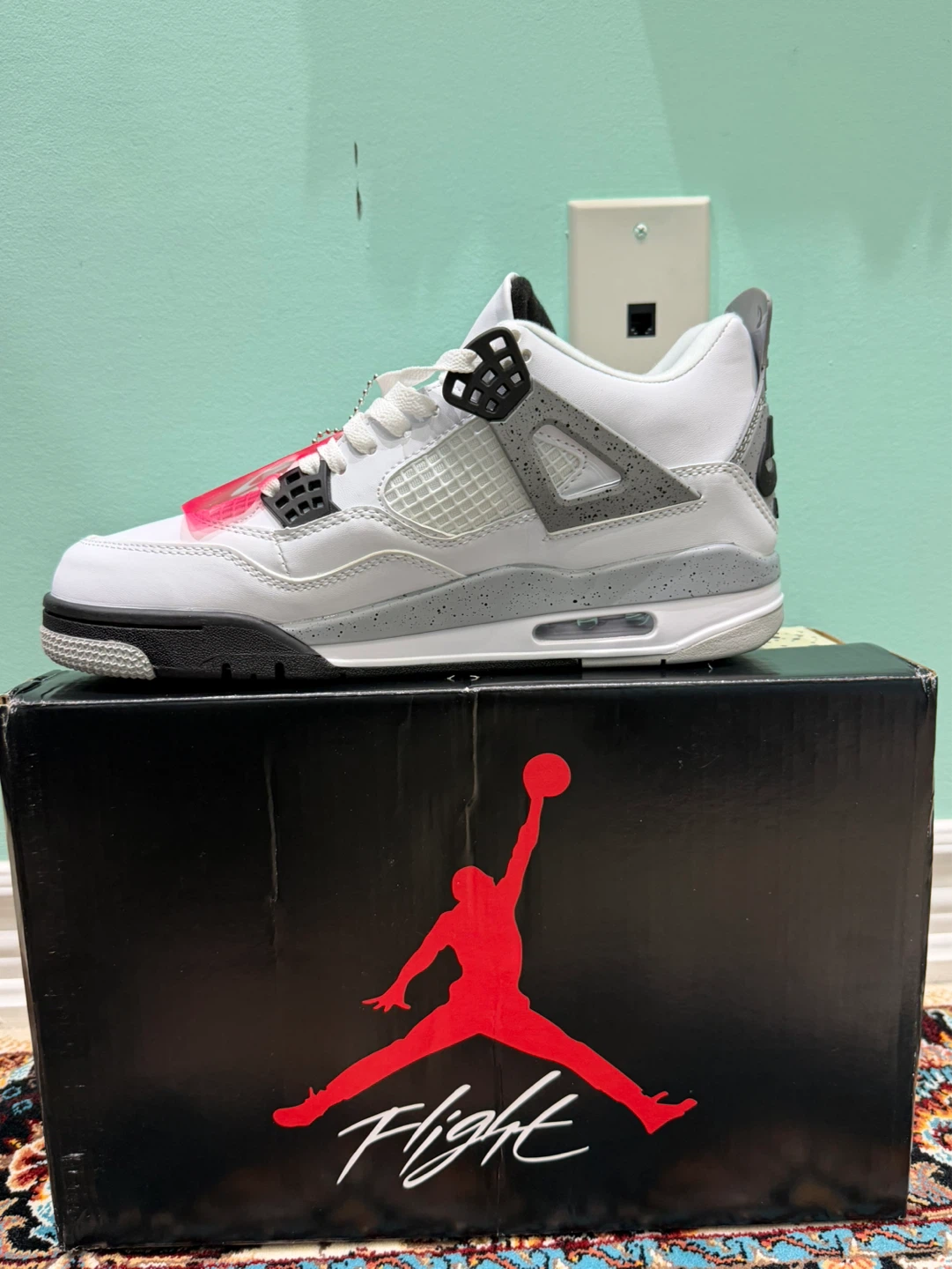 Jordan 4 Retro White Cement Men's Shoes - photo 3