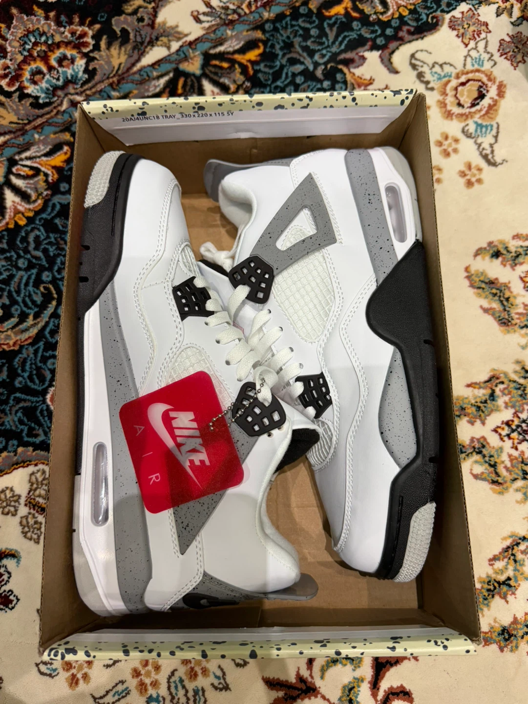 Jordan 4 Retro White Cement Men's Shoes