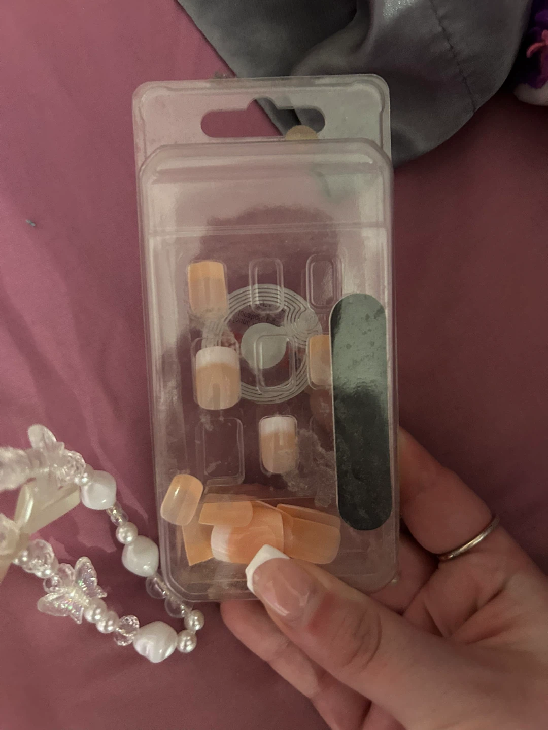 Artificial press on Nails with File #freecylce