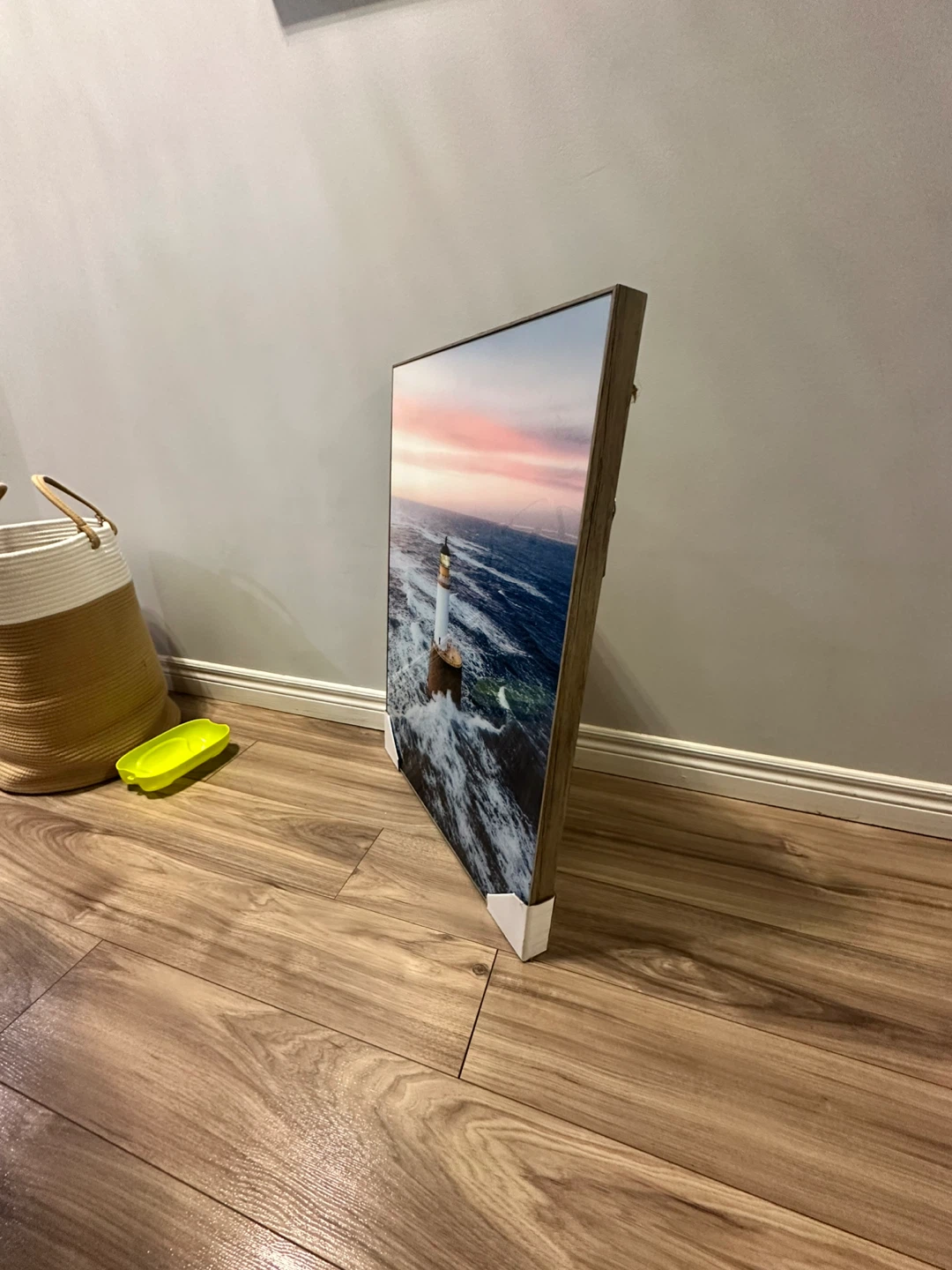 Framed Lighthouse Wall Art with Glass - photo 2
