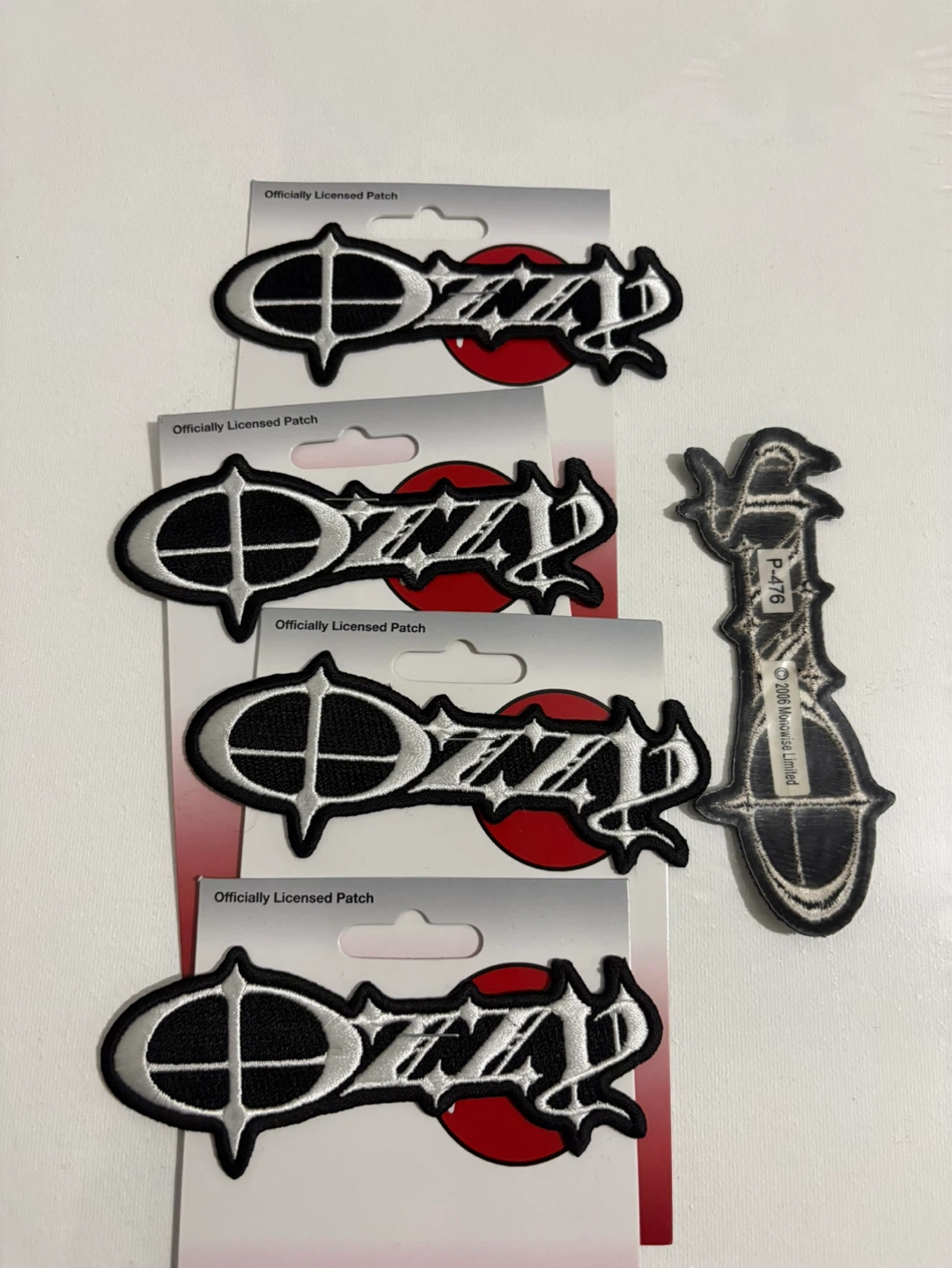 Vintage Ozzy Osborne Black Sabbath licensed band patches 2006
