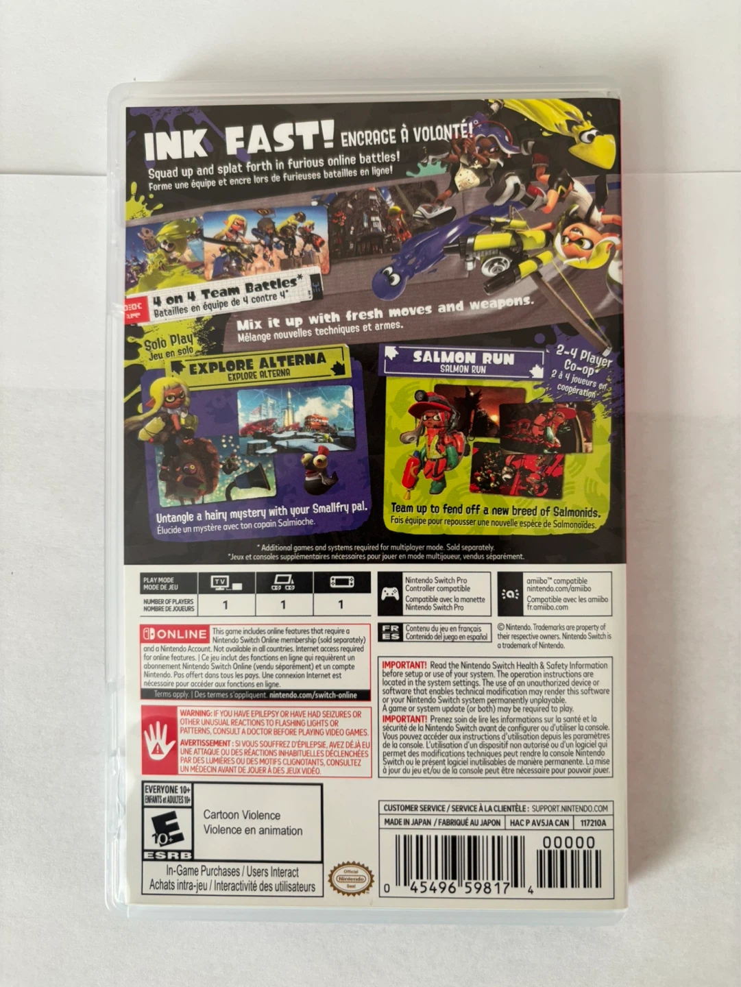 Nintendo Switch Splatoon 3 Game - photo 2