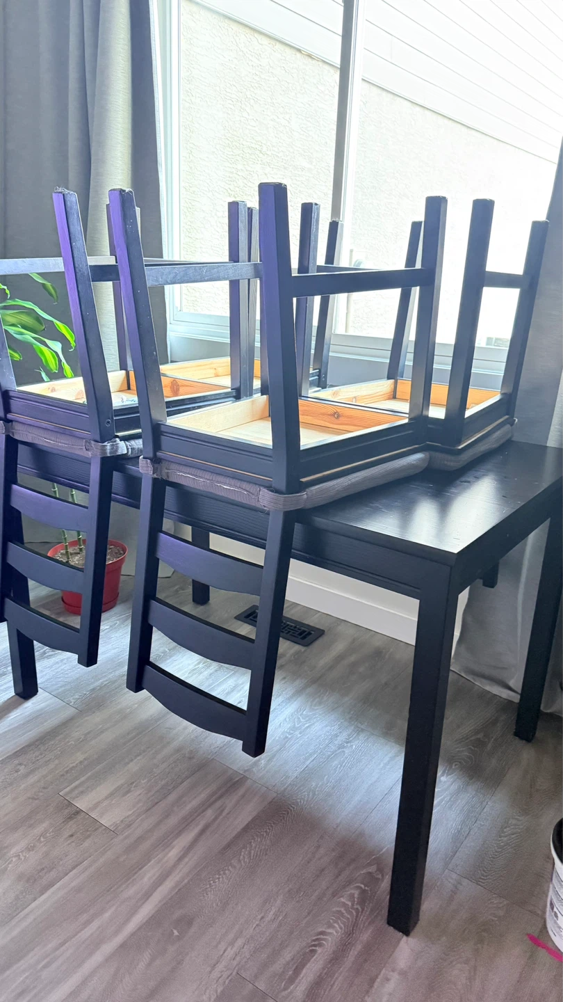 Black Dining Table - 118 cm x 74 cm - photo 2