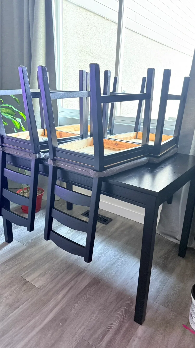 Black Dining Table - 118 cm x 74 cm - photo 2