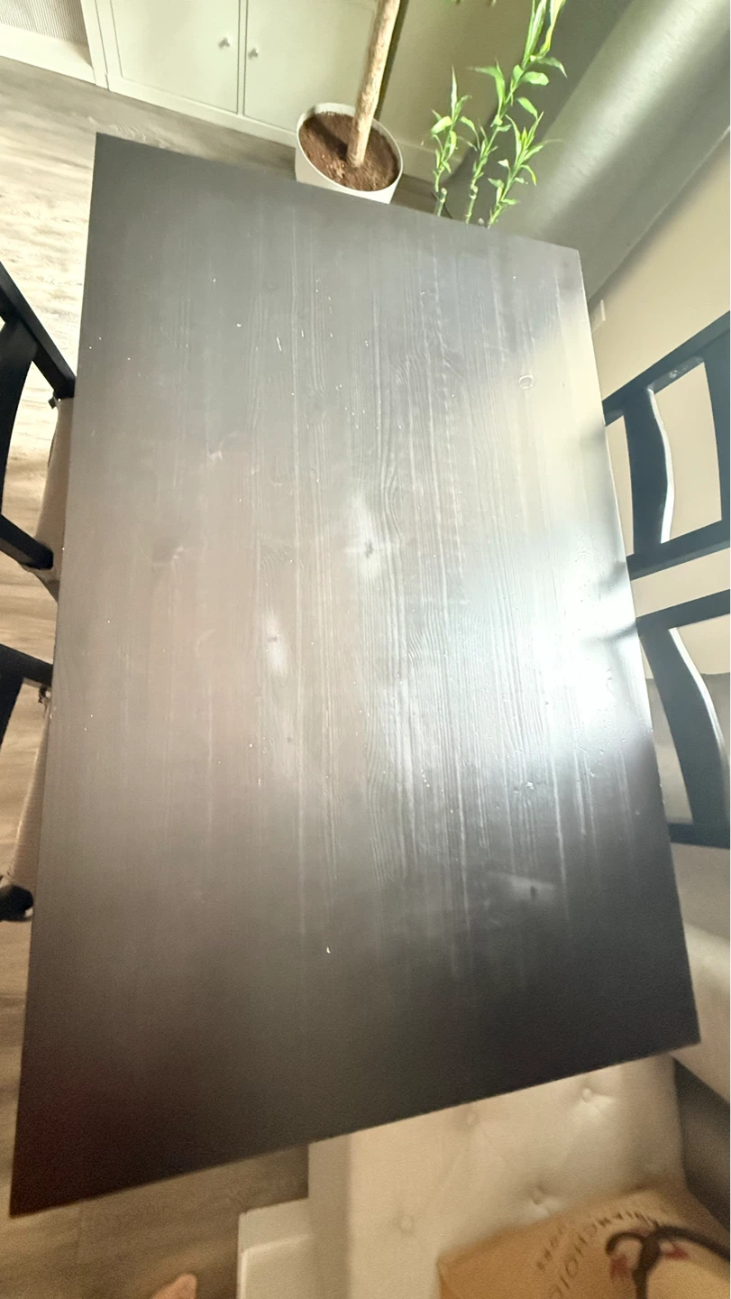 Black Dining Table - 118 cm x 74 cm - photo 4