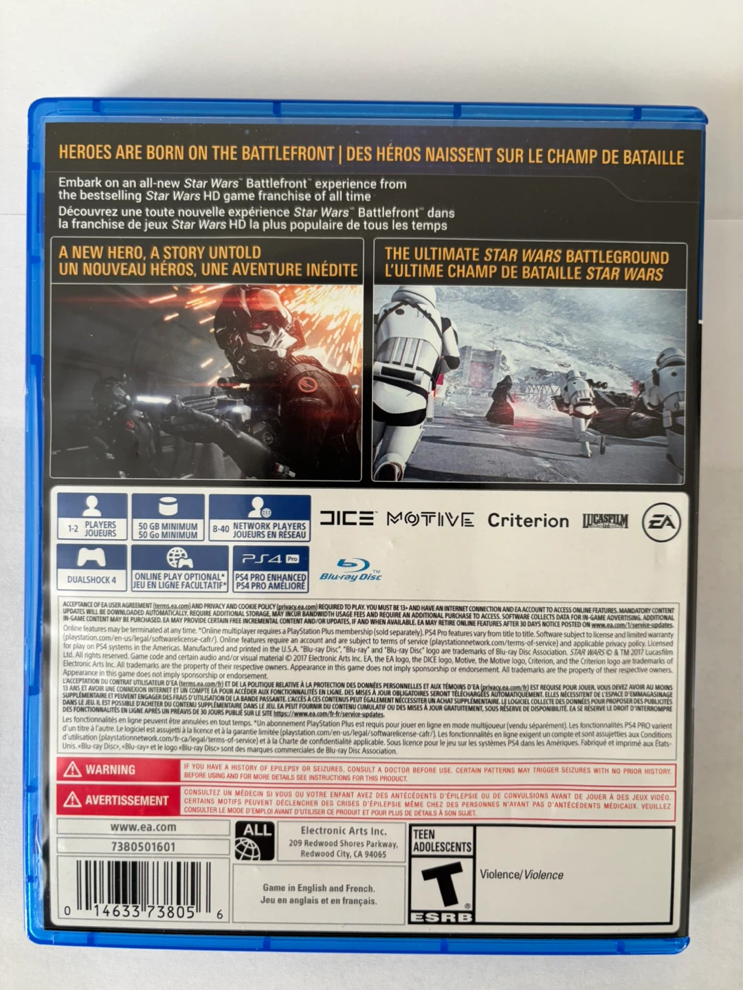 Star Wars Battlefront II PS4 Video Game - photo 2
