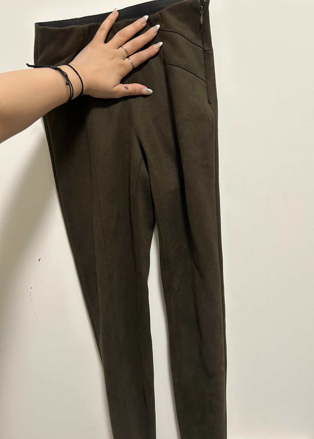 Zara Basic Women's Olive Green Pants Size XS - photo 2