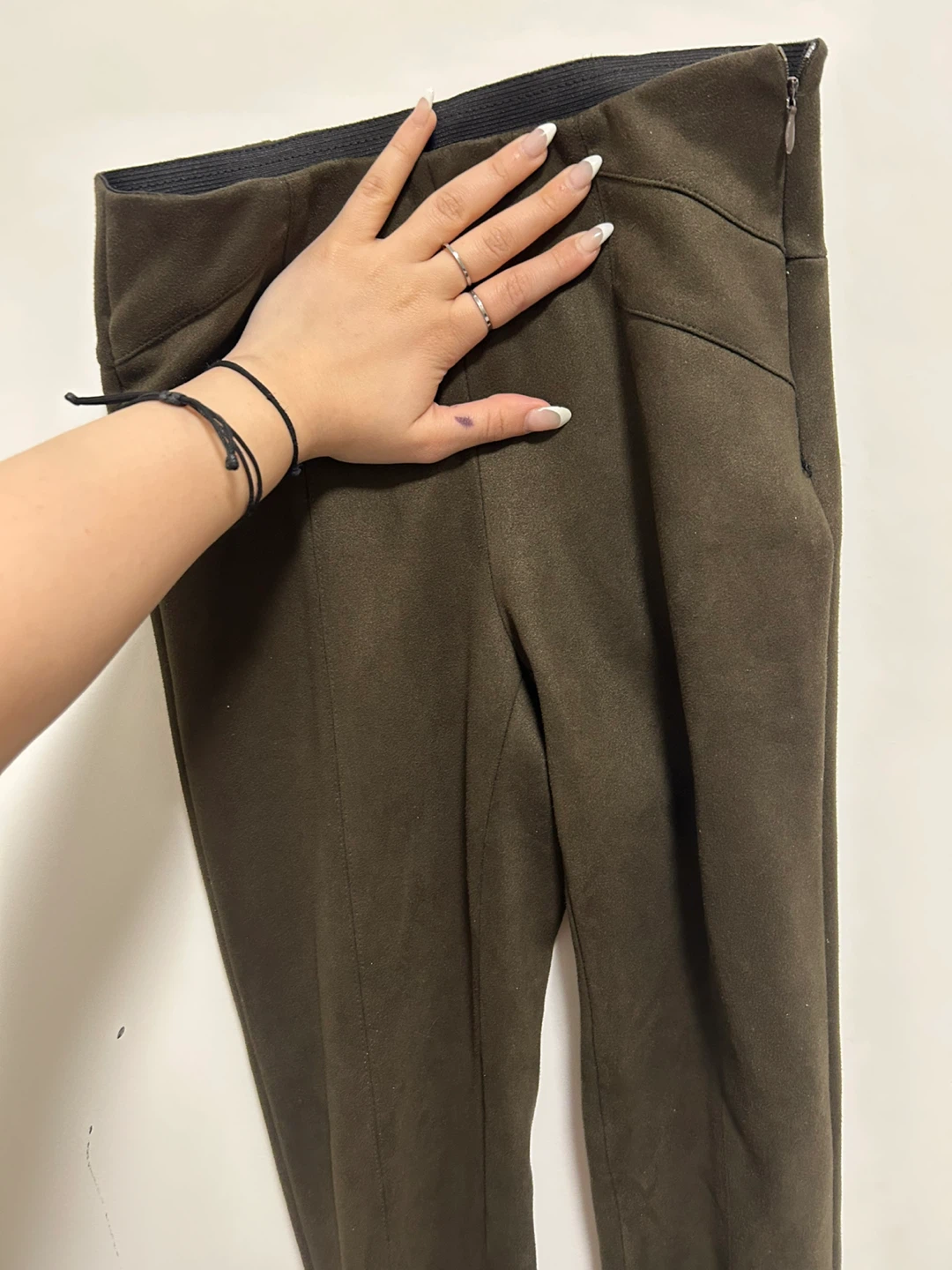 Zara Basic Women's Olive Green Pants Size XS - photo 3