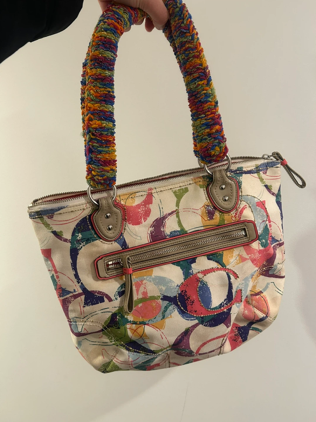 Coach Multicolor Signature Canvas Shoulder Bag - photo 2