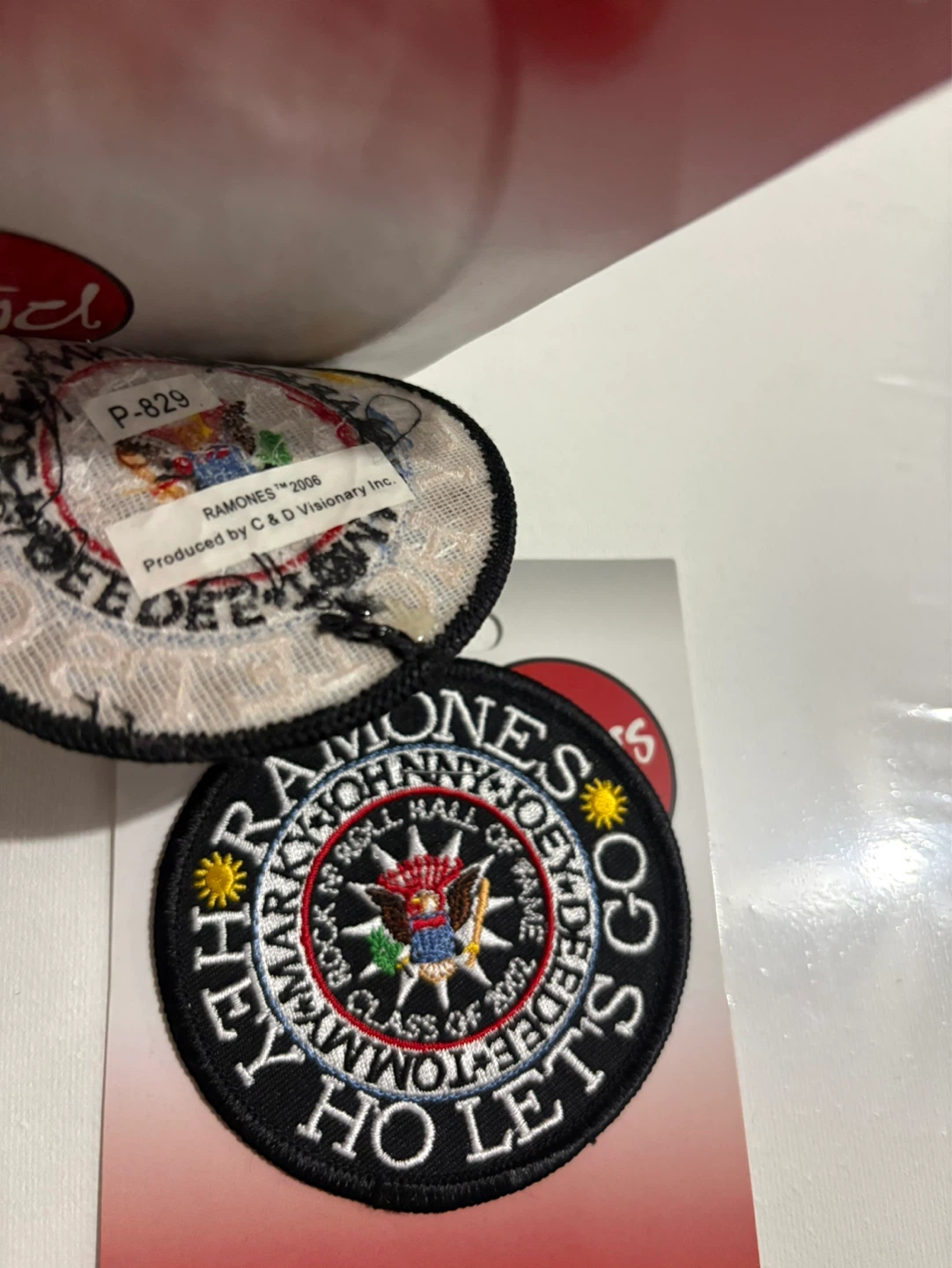 Ramones punk band patches 2006 rare - photo 3