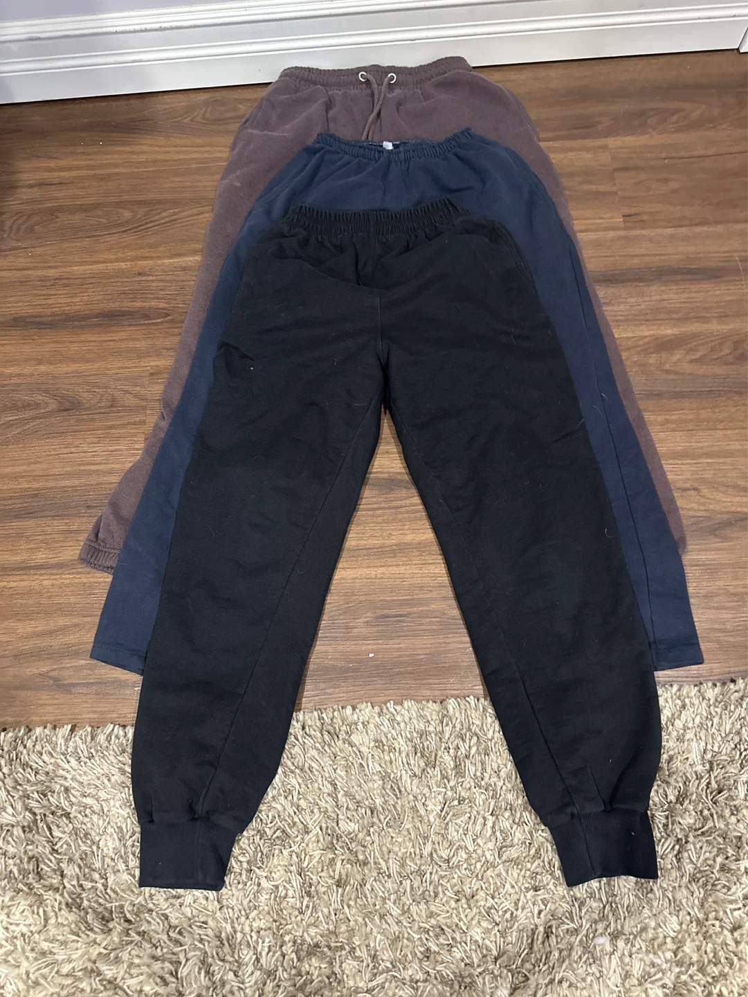 Bundle of 6 Sweatpants - Black, Navy, Brown