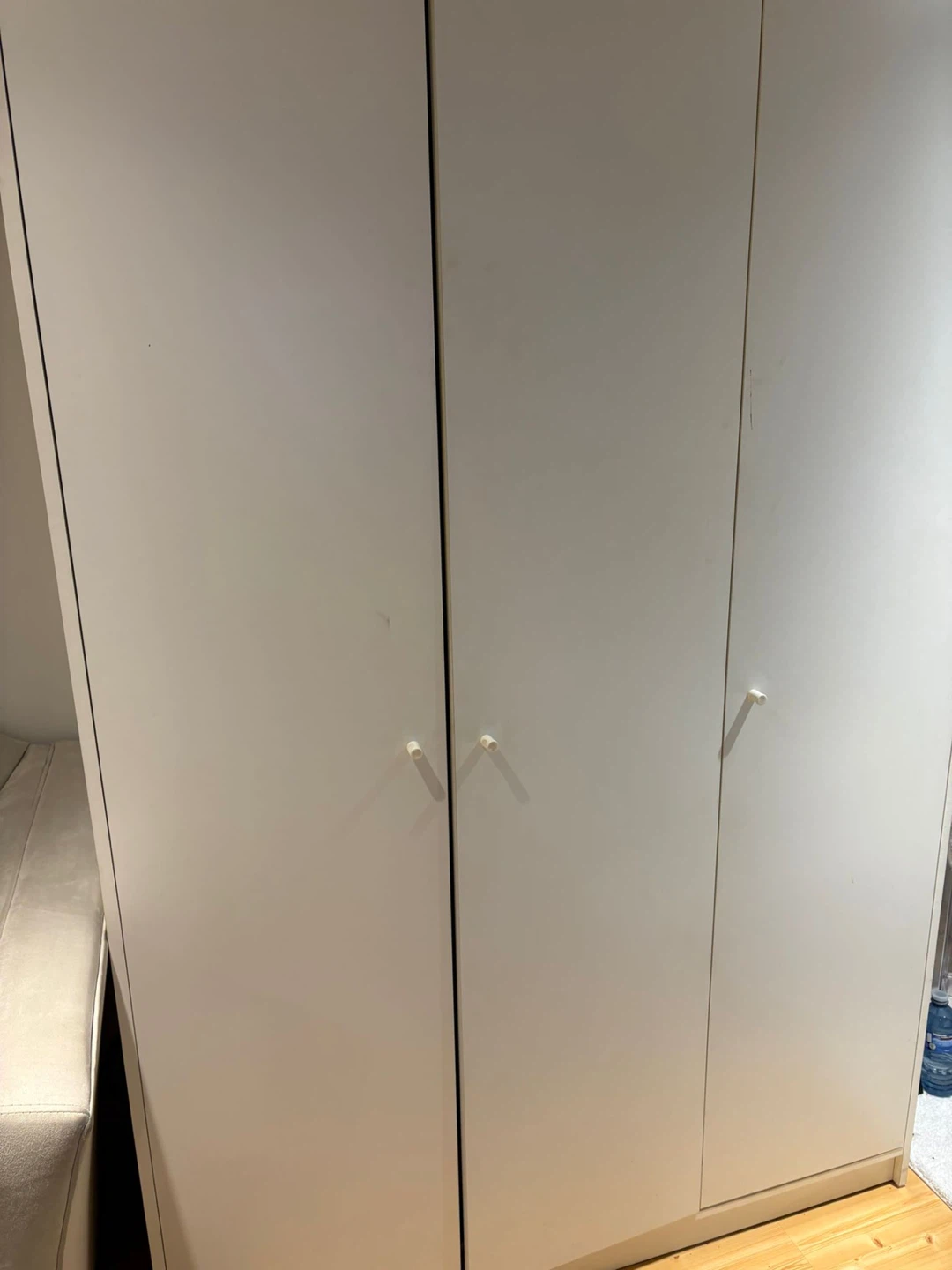 IKEA White 3-Door Wardrobe - photo 3