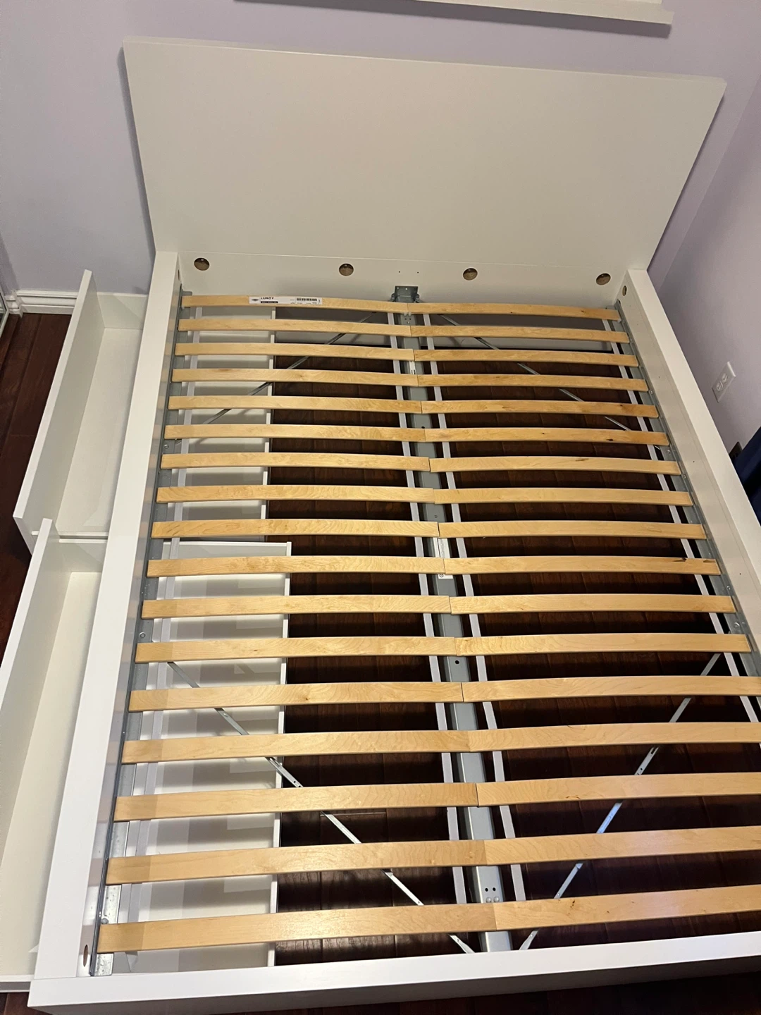 IKEA MALM Queen Bed Frame White with 2 Drawers