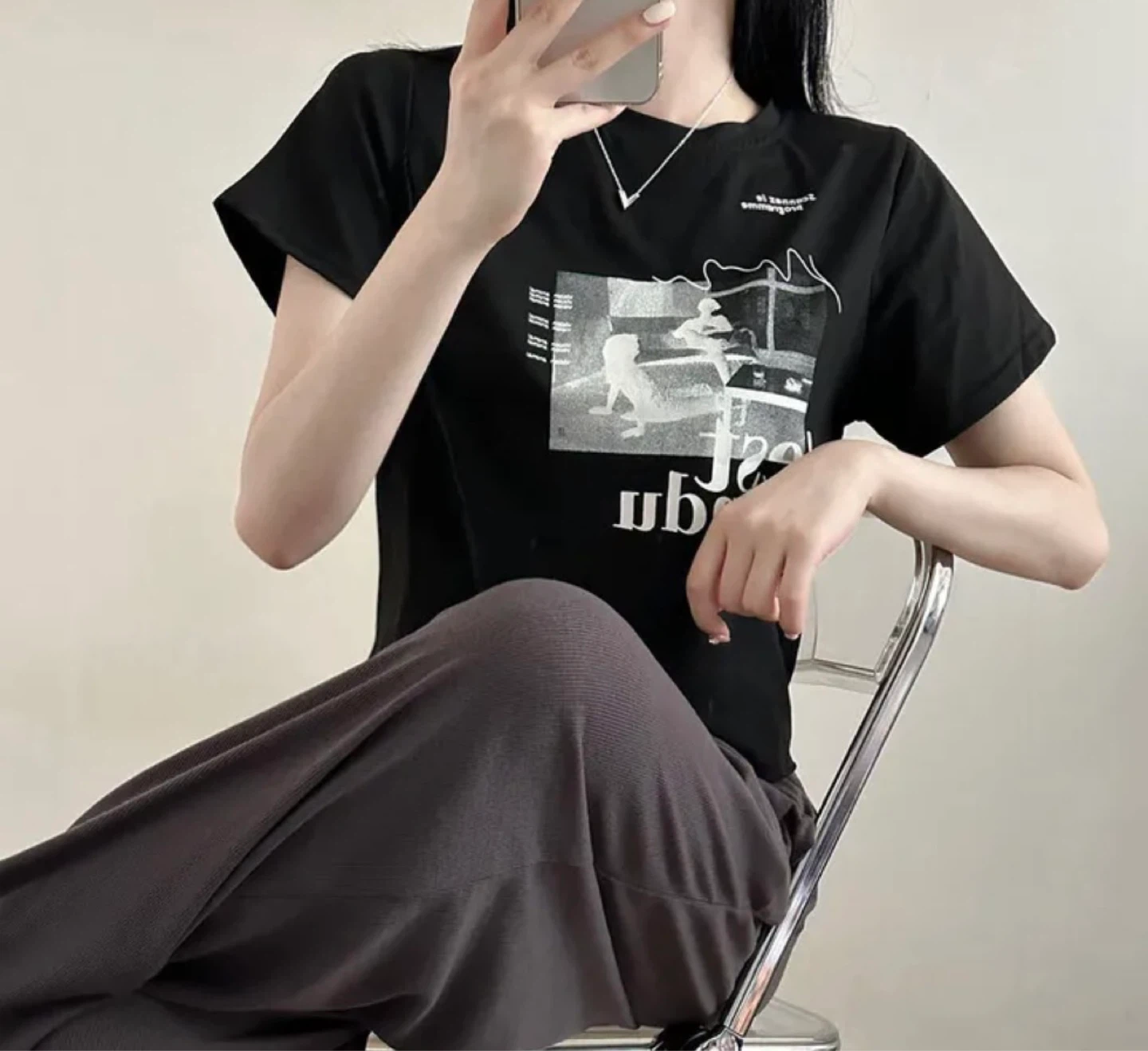 Black Graphic T-Shirt