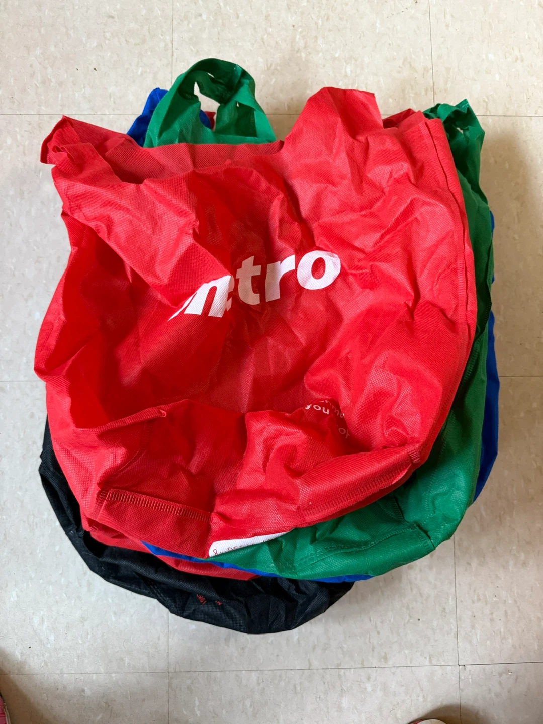 Metro reusable shopping bags (set of 4)