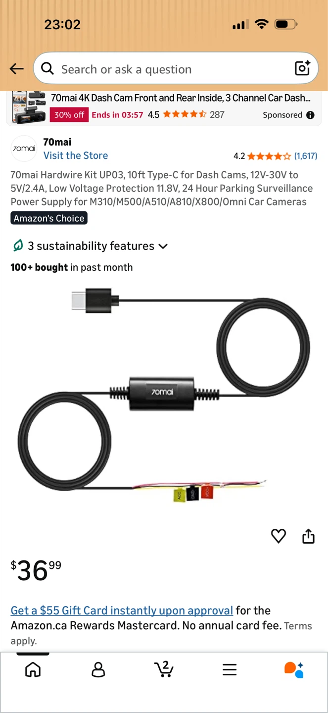 KAWA Dash Cam D6 2K - photo 5