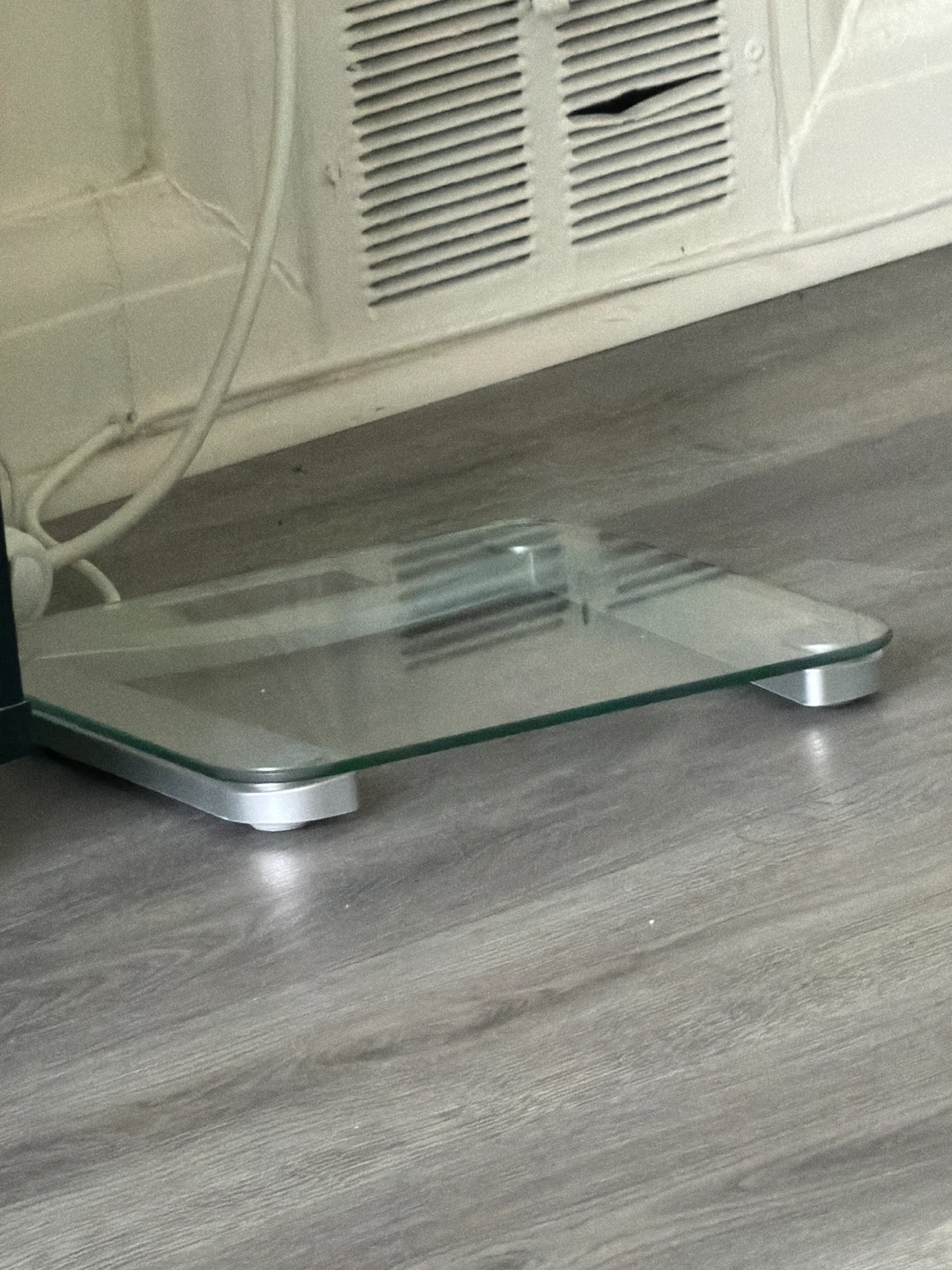 Glass Shelf with Silver Supports