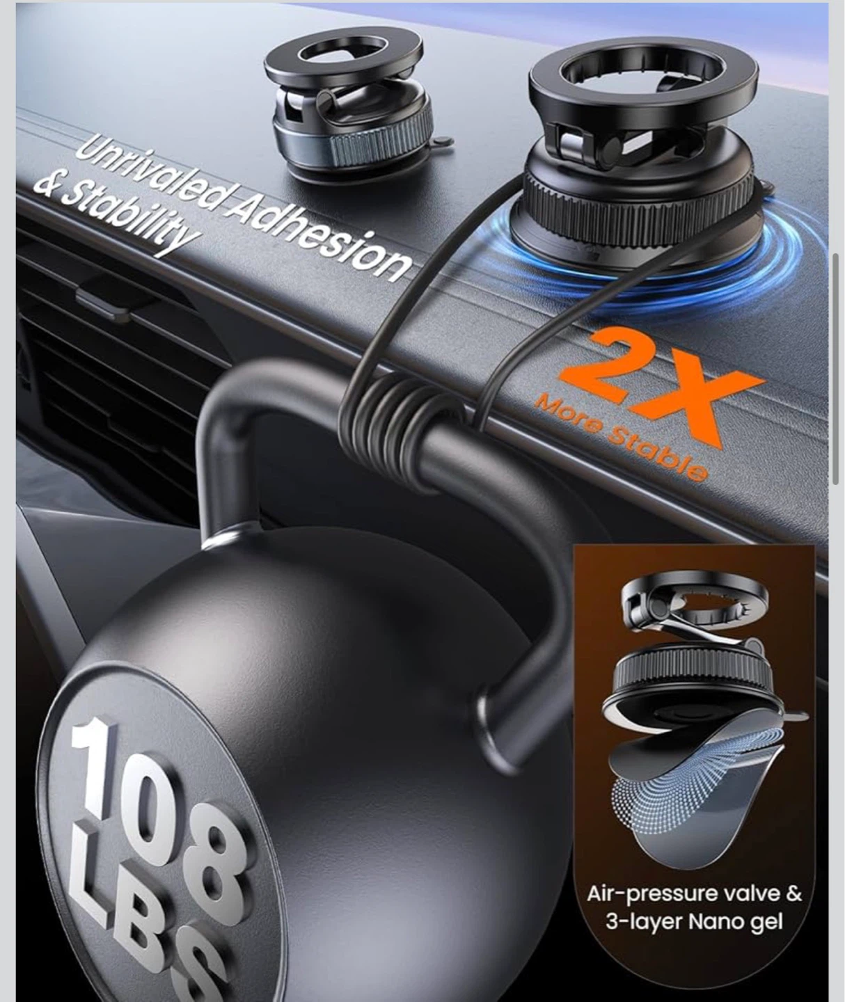 Magnetic Car Phone Mount - Brand new - photo 3
