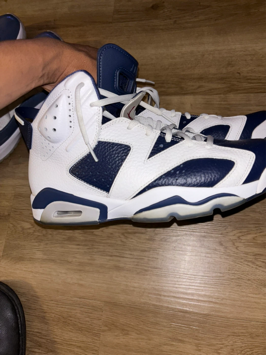 Air Jordan 6 Retro Navy White (10.5) - photo 2
