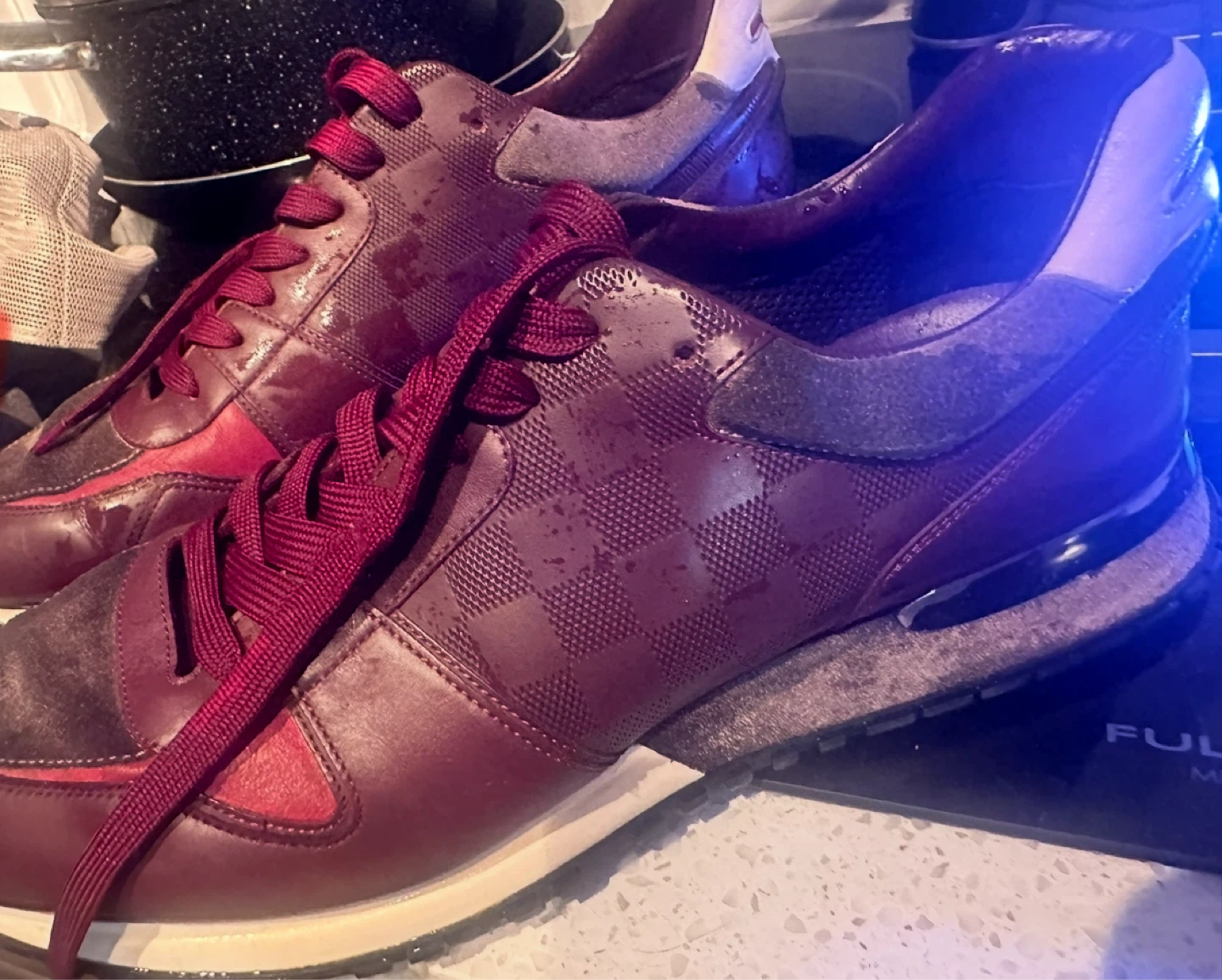 Louis Vuitton Run Away Sneaker Monogram Burgundy - photo 3