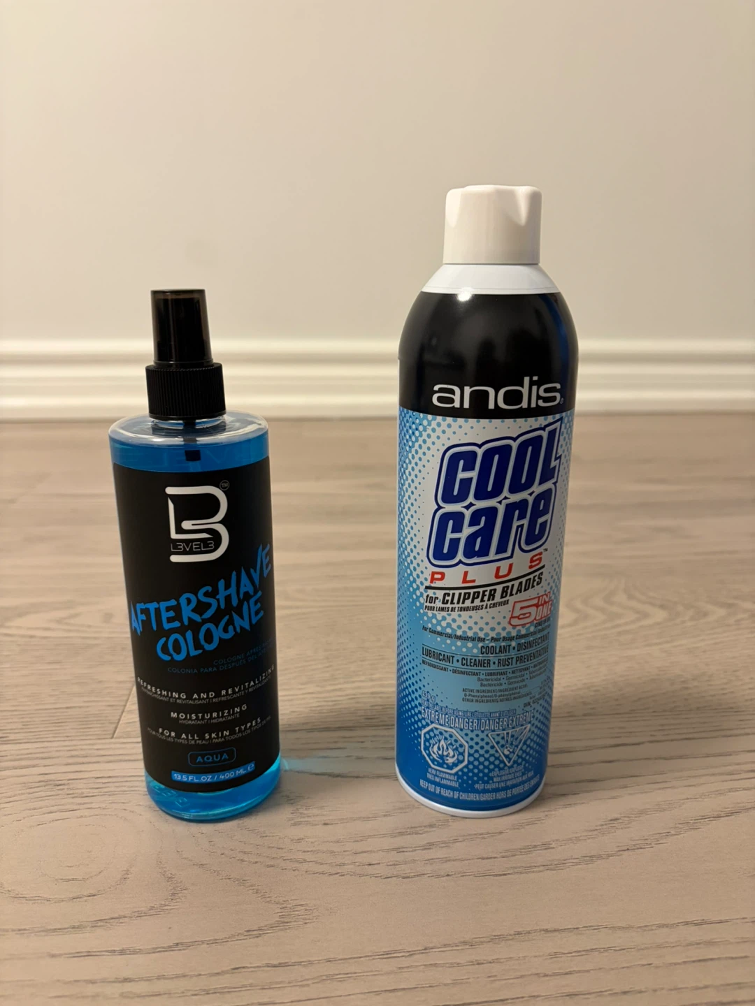 Andis Cool care and level 3 aftershave cologne