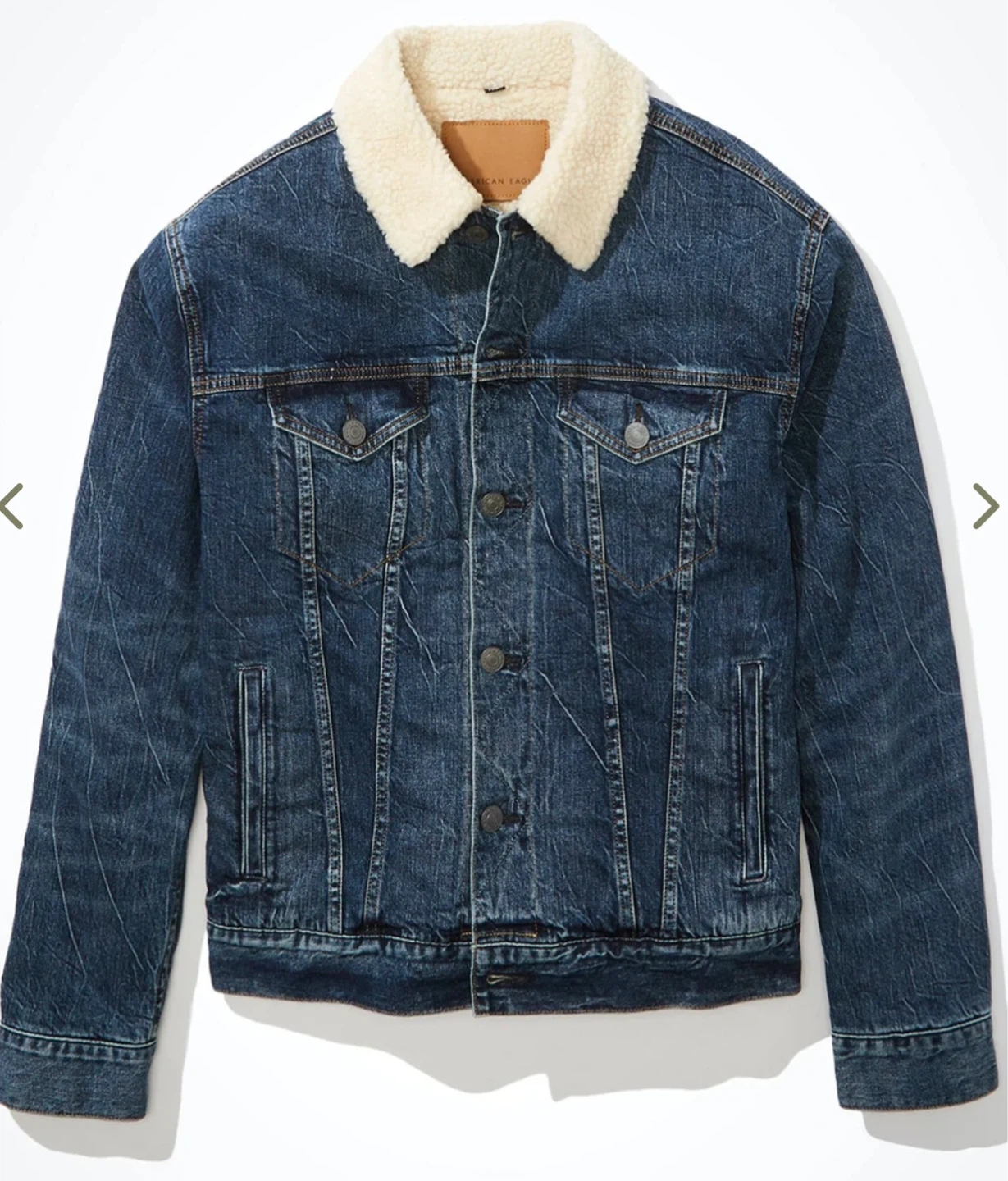 American Eagle Sherpa Lined Denim Jacket - photo 3