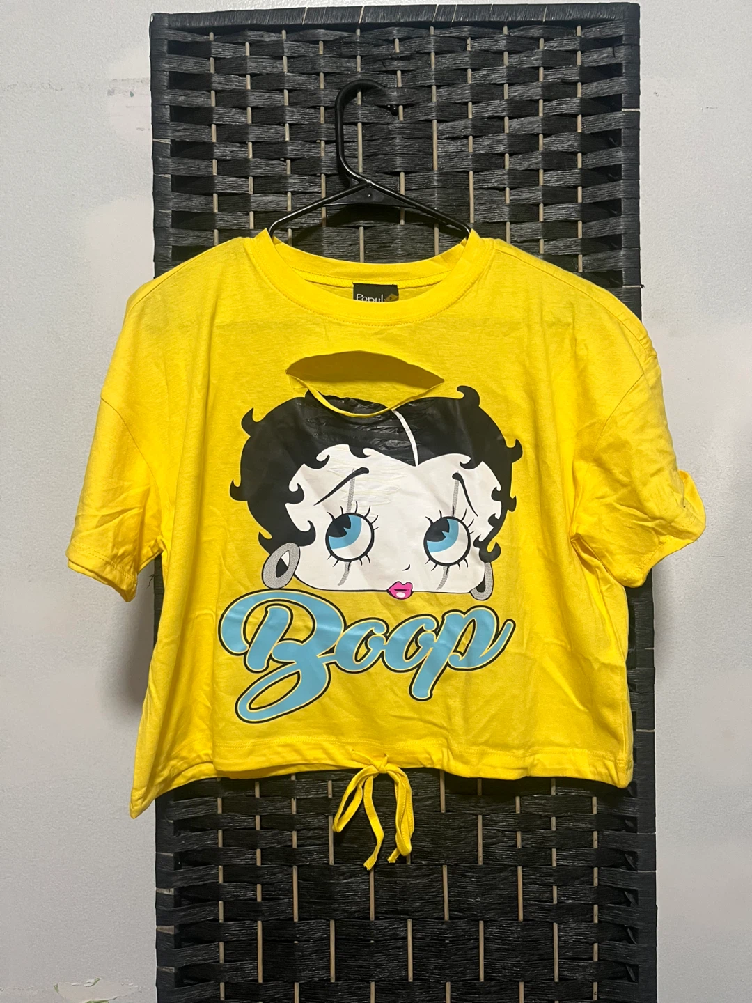 Betty Boop Yellow Cropped size S/M/L