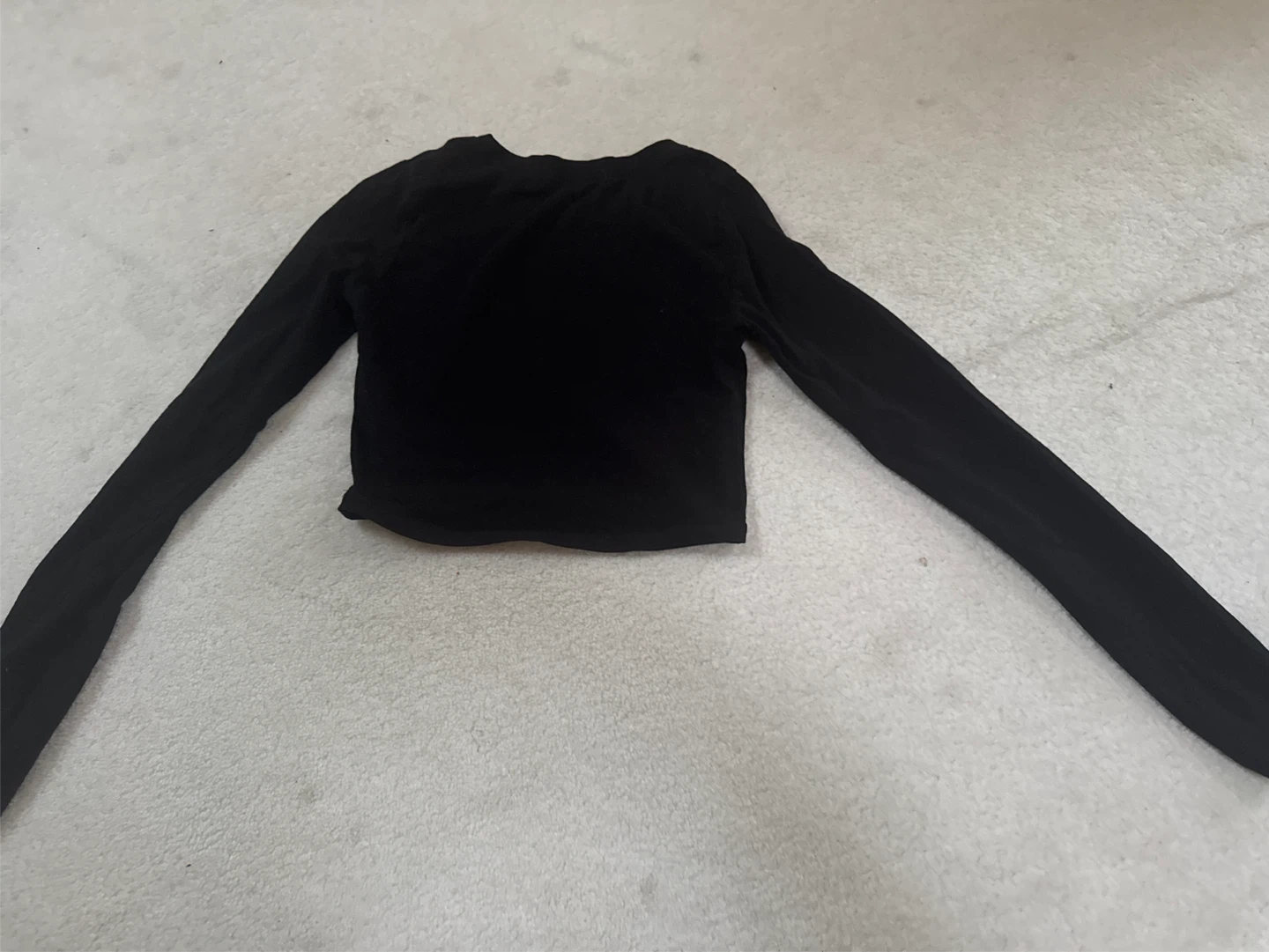 Fashion Nova Black Long Sleeve Crop Top XS - photo 4
