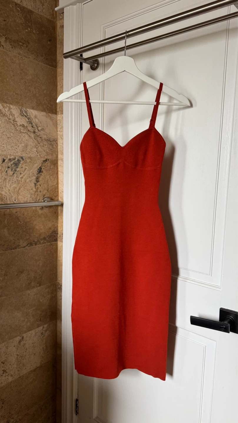 Aritzia Babaton Lariat Dress - Red, XS