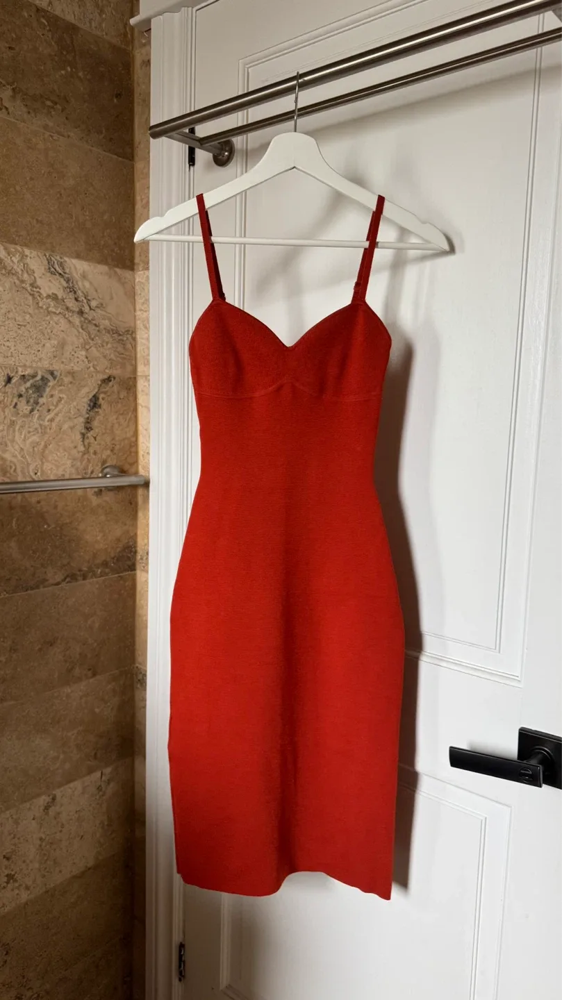 Aritzia Babaton Lariat Dress - Red, XS