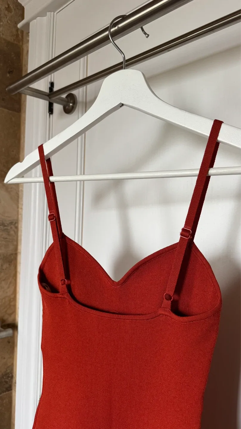 Aritzia Babaton Lariat Dress - Red, XS - photo 4