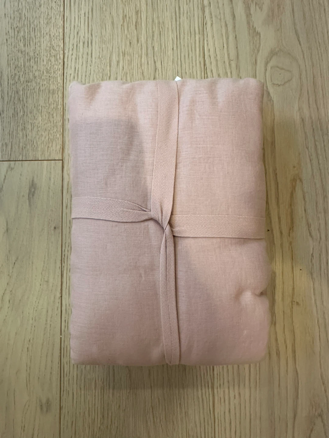 H&M HOME Linen Duvet Cover Set - Pink - photo 3