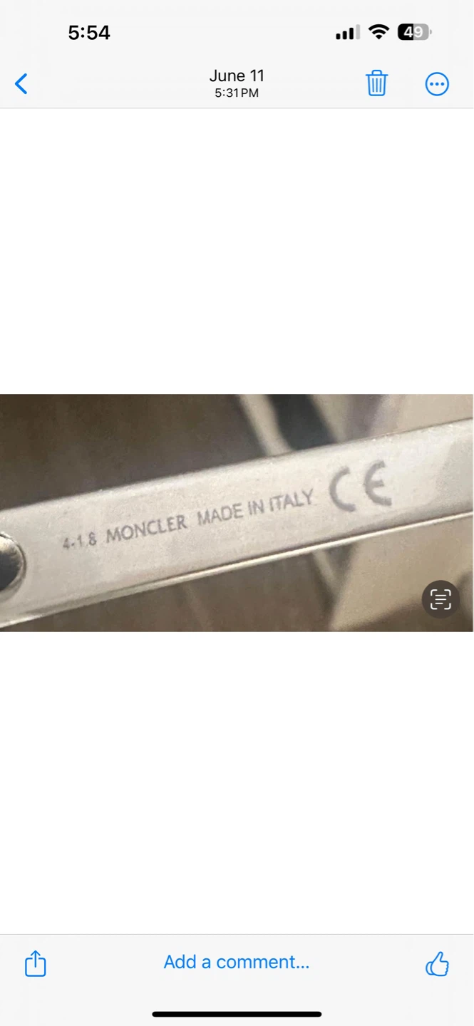 Moncler Sunglasses ML 0090 20C 55020 140-2 - photo 4