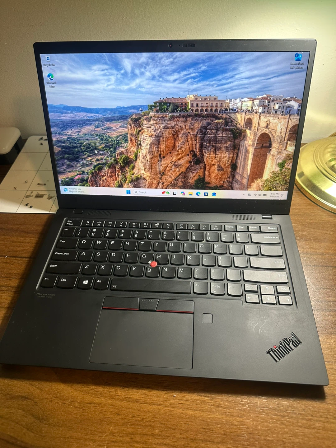 Lenovo ThinkPad X1 Carbon 8th Gen 16GB 256GB I5 10th Ge