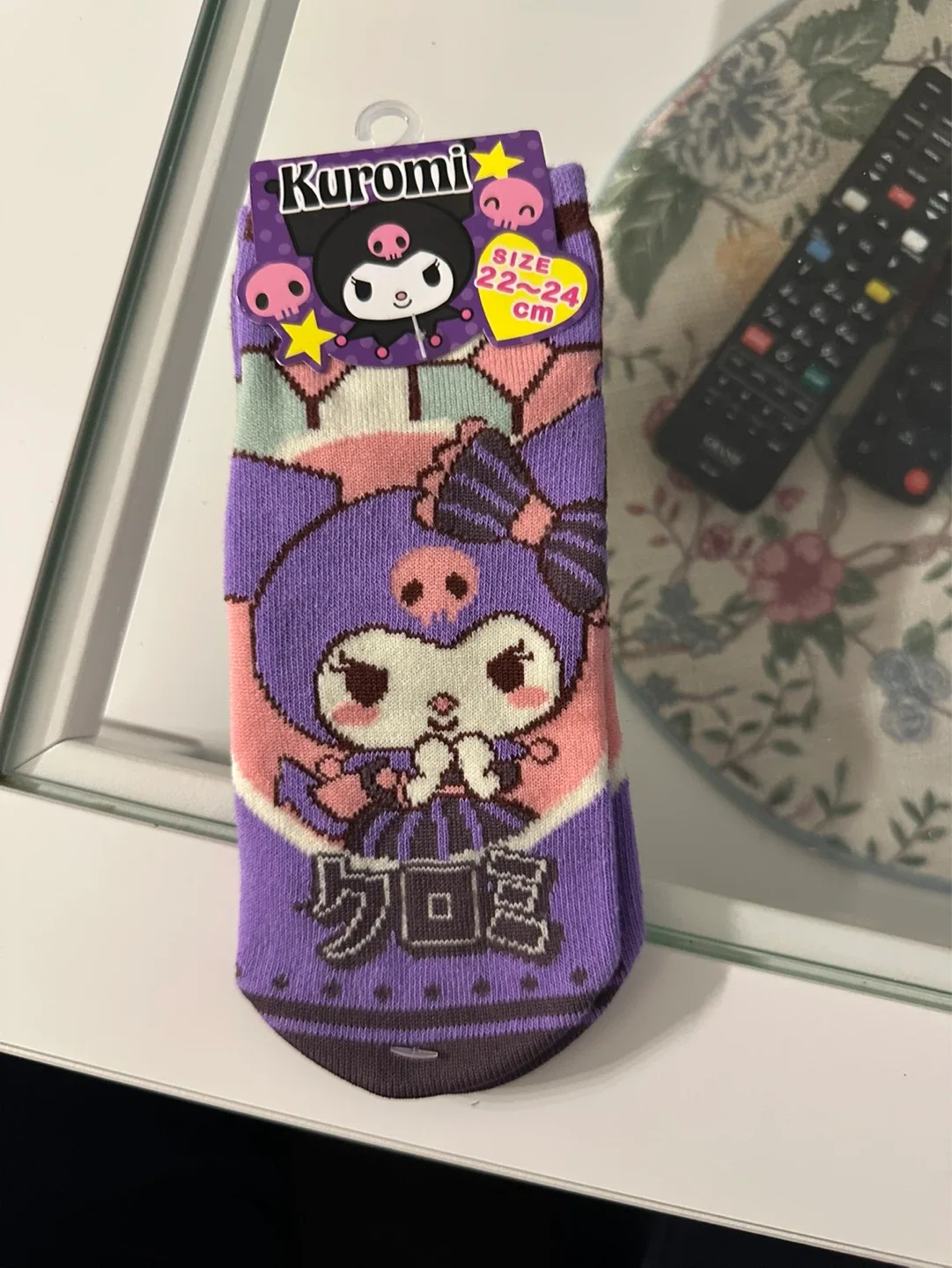 Kuromi Socks - Size 22-24 CM